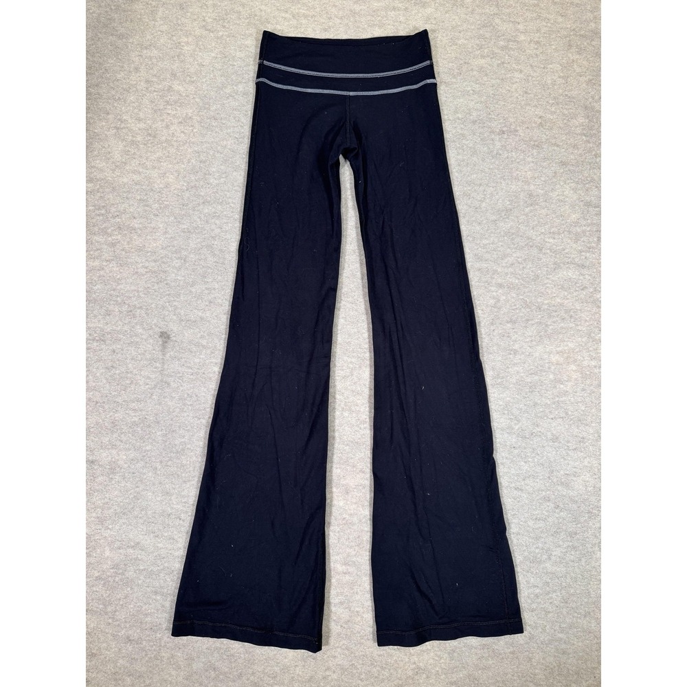 Lululemon Pants Womens 2 Tall Black Bootcut Yoga Athletic Gym Stretch Workout